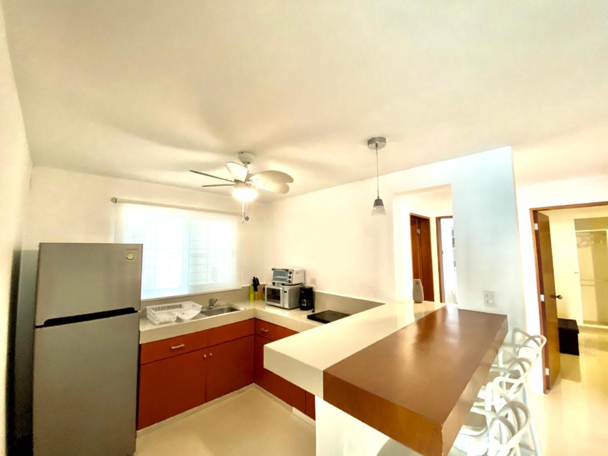 Apartamento cálido y moderno en la entrada de la zona hotelera Cancún Kültér fotó